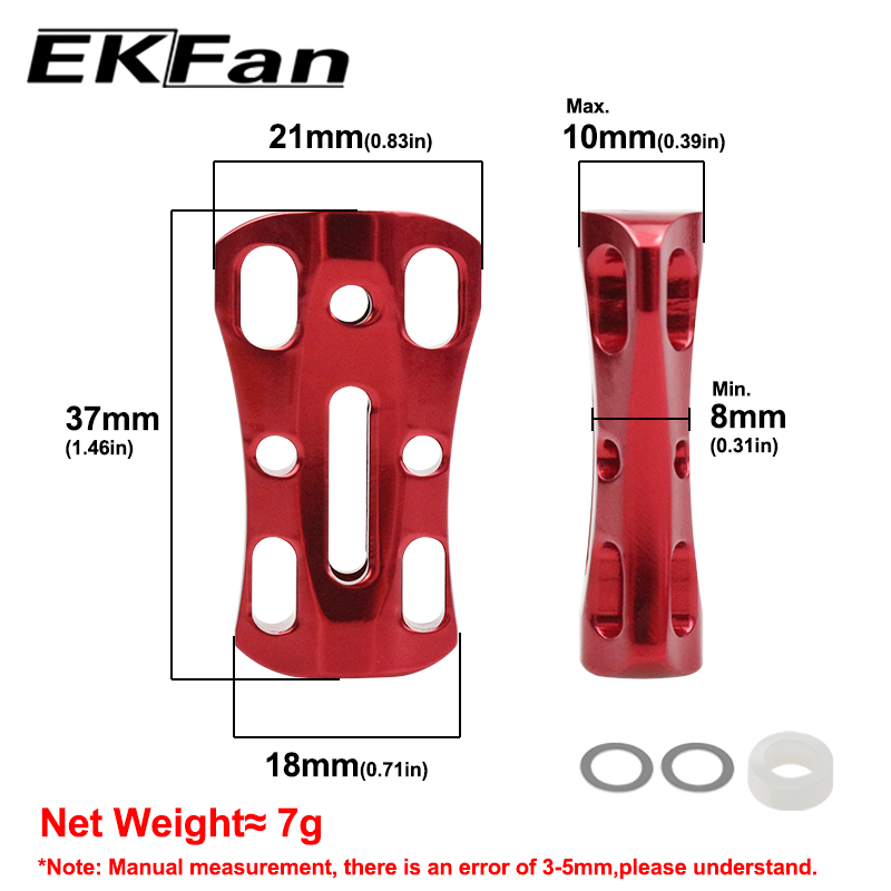 EKFan 1pc Aluminum Alloy Hollo - Spincast Reel recension och pris